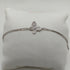 Bracciale oro 18k bianco ciondolo farfalla 19 cm 4.50 gr | Gioiellitosti.it